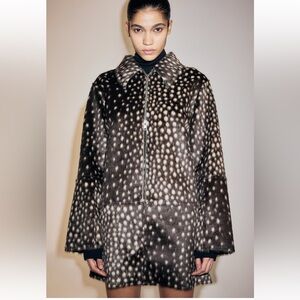 DARK FUZZY BROWN BAMBI SKIRT